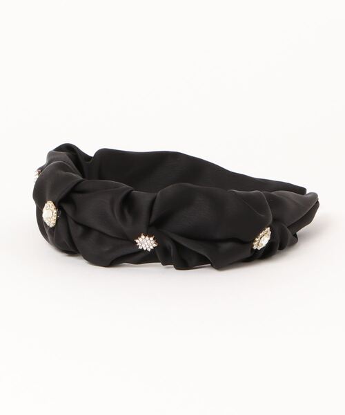 Swankiss(スワンキス)の「SX satin kusyu headband(カチューシャ・レディース・ブラック/ピンク・FREE)」の3枚目の写真