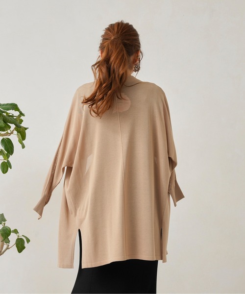 Chez toi（シェトワ）の「機能素材ドルマントッパーカーディガン（カーディガン/ボレロ・レディース・ブラック/レッド/アイボリー/グレイッシュベージュ・FREE）」の15枚目の写真