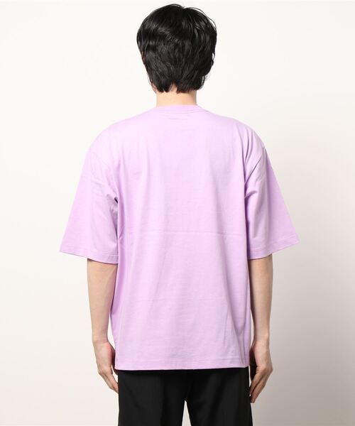 ADAM ET ROPE'（アダムエロペ）の「【アウトレット店舗・WEB限定】ヘビー天竺スリットポケットＴ（Tシャツ/カットソー・メンズ・ダークラベンダー/ピンク系その他2/ブルー系その他6・L/LL/M）」の4枚目の写真
