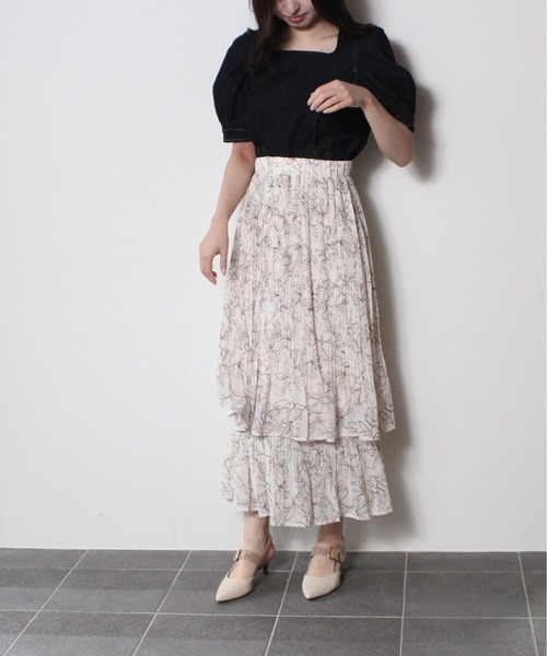NOMAE（ノーマエ）の「ティアードプリーツスカート（スカート・レディース・ピンク系その他/パープル系その他/グレー系その他・FREE）」の16枚目の写真