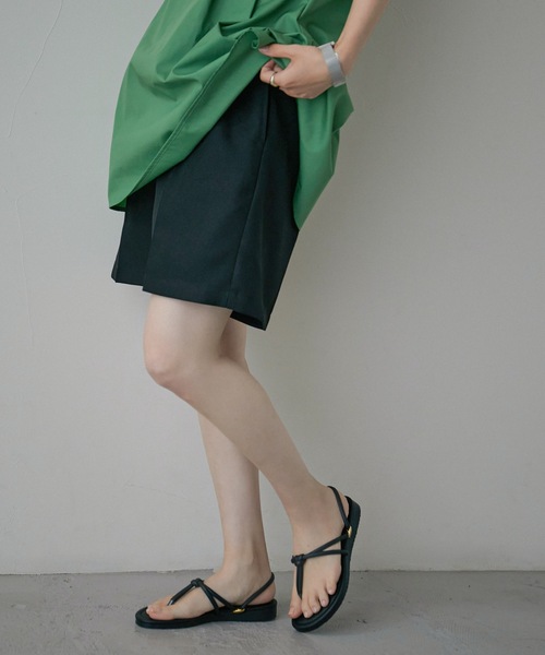 Fashion Letter（ファッションレター）の「日本製2wayストラップフラットトングサンダル（サンダル・レディース・ホワイト/ブラック/ライトグリーン/ダークベージュ・LL/S/M/L）」の6枚目の写真