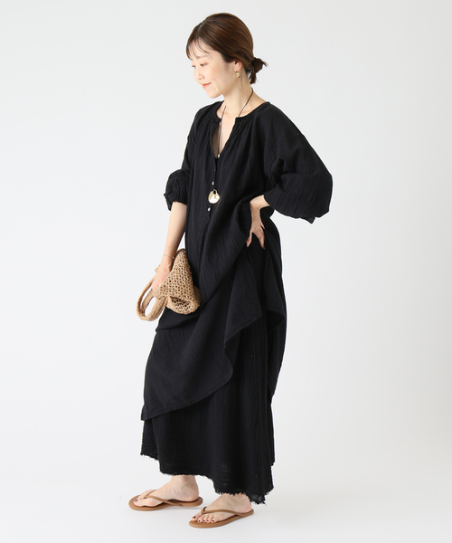 美品】Plage アトリエフランセ ワンピースベージュ2(38)サイズ