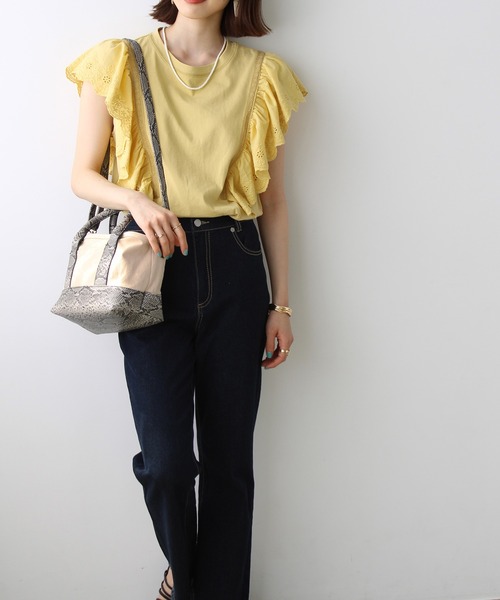 GeeRA（ジーラ）の「仕分けができるミニ2WAYバッグ（トートバッグ・レディース・ブラック/ベージュ/ブルー/ブラック系その他/レオパード/パイソン・FREE）」の7枚目の写真