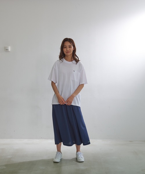 Arnold Palmer（アーノルドパーマー）の「STAY FRESH ワンポイント シェア ビッグ Tシャツ（Tシャツ/カットソー・レディース・ホワイト/ネイビー/グリーン/クリーム・LL/S/M/L）」の19枚目の写真