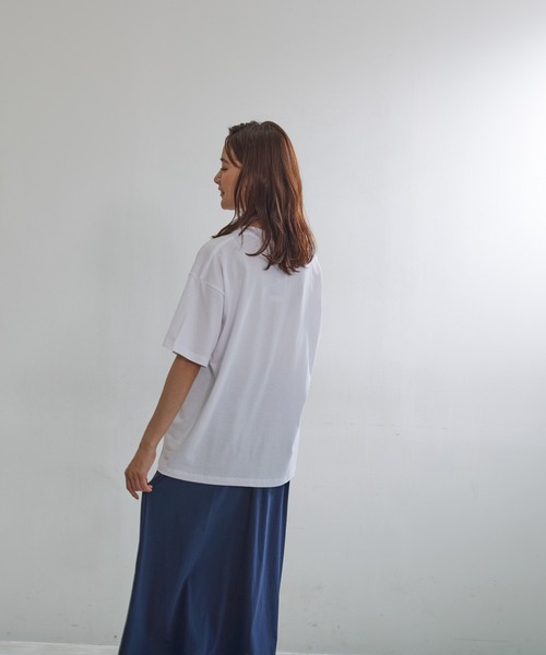 Arnold Palmer（アーノルドパーマー）の「STAY FRESH ワンポイント シェア ビッグ Tシャツ（Tシャツ/カットソー・レディース・ホワイト/ネイビー/グリーン/クリーム・LL/S/M/L）」の18枚目の写真