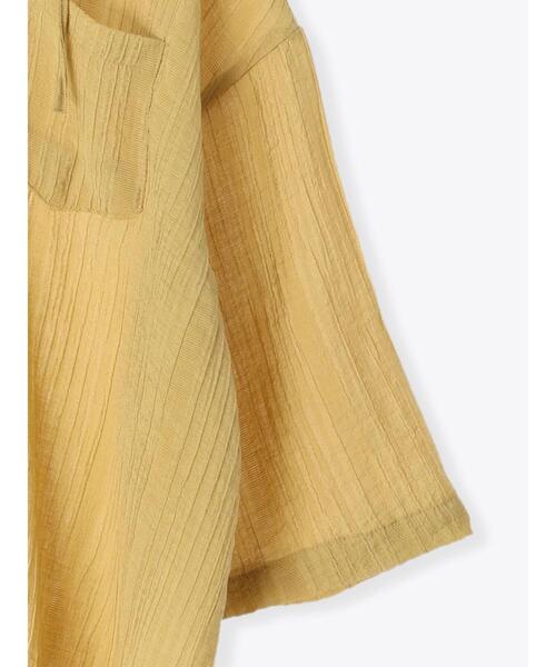 Samansa Mos2 blue（サマンサモスモスブルー）の「◎フード付キーネックブラウス（シャツ/ブラウス・レディース・ブラック/イエロー/キナリ・ﾌﾘ-）」の8枚目の写真