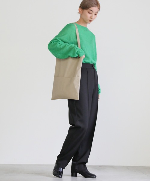 select MOCA(セレクトモカ)の「フェイクレザートートバッグ(トートバッグ・レディース・ブラック/ベージュ・FREE)」の3枚目の写真