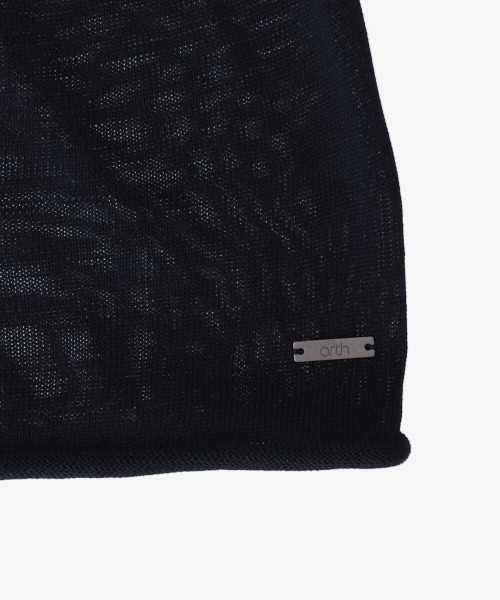 arth（アース）の「arth HG Silk Beanie / アース（ニットキャップ/ビーニー・メンズ・ブラック/ベージュ/ネイビー/ブラウン・57~59cm）」の6枚目の写真