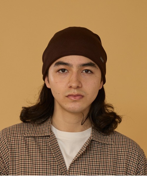 arth（アース）の「arth HG Silk Beanie / アース（ニットキャップ/ビーニー・メンズ・ブラック/ベージュ/ネイビー/ブラウン・57~59cm）」の21枚目の写真