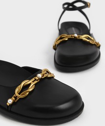 CHARLES & KEITH COLLECTION ビーズ　アンクル　シューズ CHARLES & KEITH（チャールズ & キース）の「ビーズドチェーン