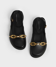 CHARLES & KEITH COLLECTION ビーズ　アンクル　シューズ サイドジップ アンクルブーツ / Side-Zip Ankle Boots（ブーツ
