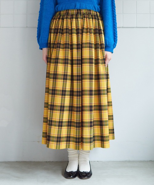 bulle de savon CHECK　プリーツスカート bulle de savon（ビュルデサボン）の「CHECK プリーツスカート