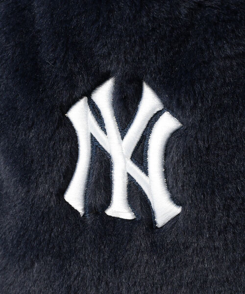 BEAMS BOY（ビームスボーイ）の「INFIELDER DESIGN × BEAMS BOY / 別注 MLB ファーバッグ（トートバッグ・レディース・オフホワイト/レッド/ネイビー・ONE SIZE）」の9枚目の写真