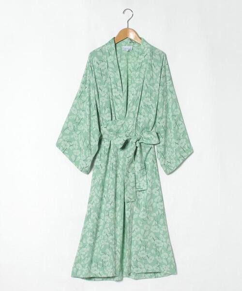 agnes b.(アニエスベー)の「IBP2 ROBE フラワープリントワンピース(ワンピース・レディース・グリーン系その他・3/2/1)」の1枚目の写真