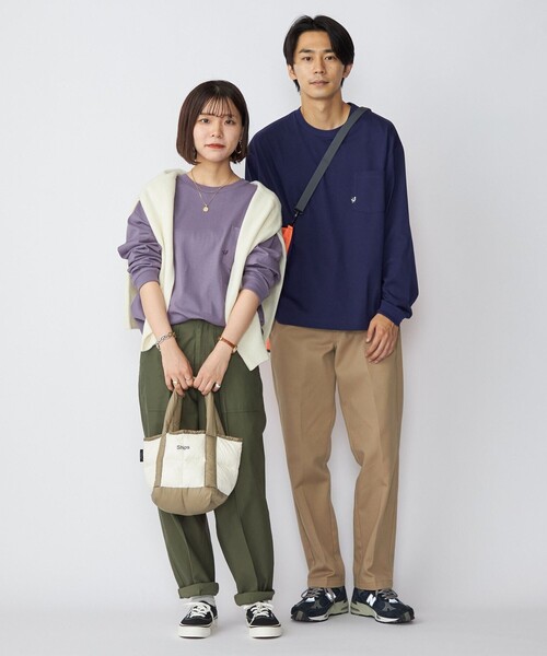 TAION(タイオン)の「*【SHIPS別注】TAION: ダウン ランチ トート バッグ (エコバッグ/サブバッグ)(エコバッグ/サブバッグ・メンズ・グリーン/グレー/ネイビー/ベージュ/ブラック/チャコールグレー/ロイヤルブルー・ONE SIZE)」の11枚目の写真