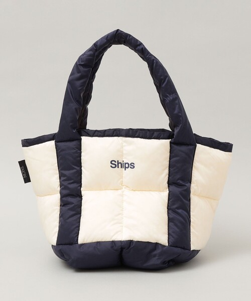 TAION(タイオン)の「*【SHIPS別注】TAION: ダウン ランチ トート バッグ (エコバッグ/サブバッグ)(エコバッグ/サブバッグ・メンズ・グリーン/グレー/ネイビー/ベージュ/ブラック/チャコールグレー/ロイヤルブルー・ONE SIZE)」の21枚目の写真