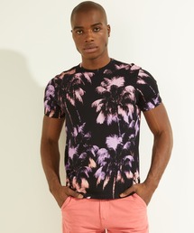 Guess | Eco Ombre Palm Print Tee(Tシャツ/カットソー)