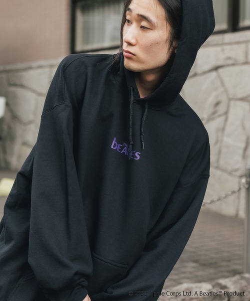 The Beatles（ザビートルズ）の「ROOPTOKYO別注:THE BEATLES/ザ ビートルズ OB~LA~DI, OB~LA~DA プルオーバーパーカー パックプリント フーディー（パーカー・レディース・ホワイト/ブラック/ダークブラウン・M/L/XL）」の5枚目の写真