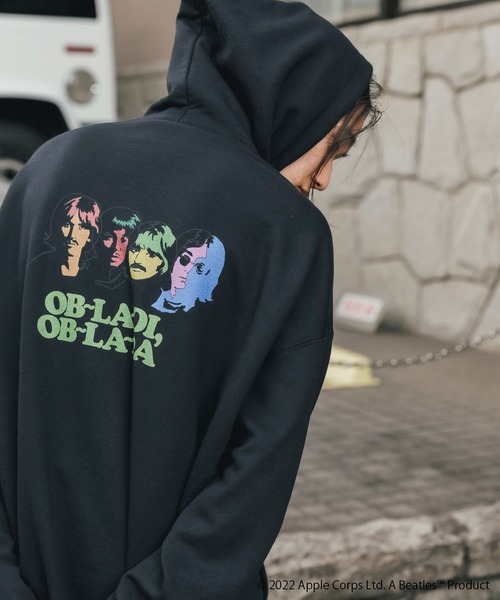 The Beatles（ザビートルズ）の「ROOPTOKYO別注:THE BEATLES/ザ ビートルズ OB~LA~DI, OB~LA~DA プルオーバーパーカー パックプリント フーディー（パーカー・レディース・ホワイト/ブラック/ダークブラウン・M/L/XL）」の18枚目の写真
