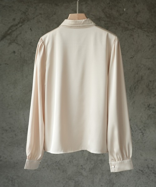 SAISON DE PAPILLON（セゾンドパピヨン）の「付け襟2Wayビッグカラーブラウス（シャツ/ブラウス・レディース・ホワイト/ベージュ/ブラック・L/M）」の19枚目の写真
