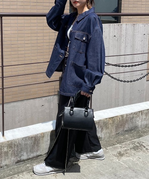 PAGEBOY（ページボーイ）の「レトロシャツGジャン（デニムジャケット・レディース・インディゴブルー/ブラック系その他/ブルー系その他・FREE）」の20枚目の写真