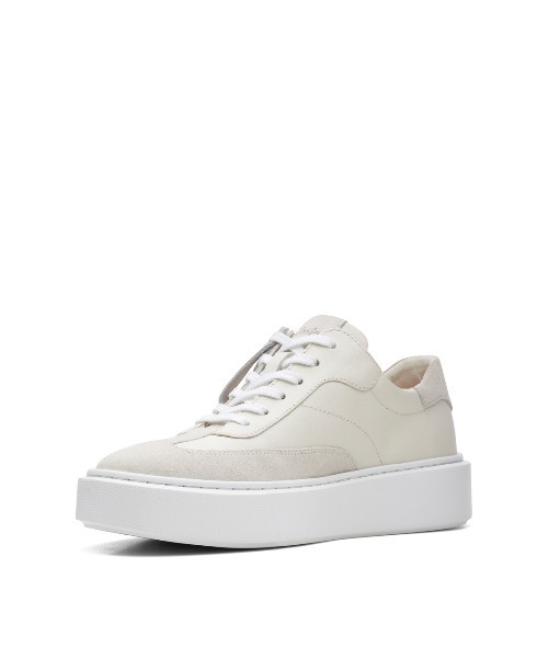 Clarks（クラークス）の「Hero Lite Lo / ヒーローライトロー（ホワイトレザー）（スニーカー・レディース・ホワイト・UK3/UK3.5/UK4/UK4.5/UK5/UK5.5/UK6）」の4枚目の写真