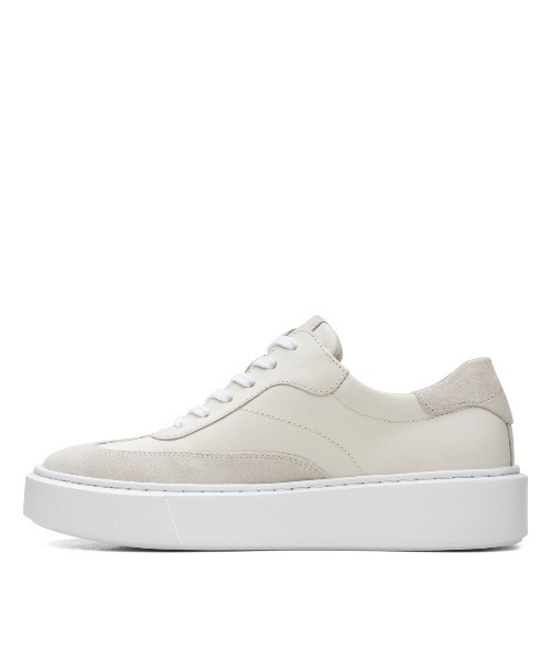 Clarks（クラークス）の「Hero Lite Lo / ヒーローライトロー（ホワイトレザー）（スニーカー・レディース・ホワイト・UK3/UK3.5/UK4/UK4.5/UK5/UK5.5/UK6）」の5枚目の写真