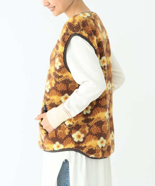 BEAMS BOY（ビームスボーイ）の「BEAMS BOY / ボーイ ジャカード プルオーバー ベスト（ベスト・レディース・ブラウン/オレンジ・FREE）」の12枚目の写真