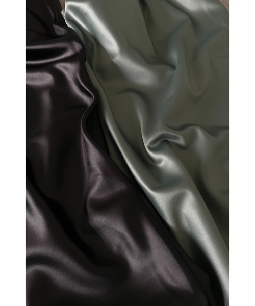 LA PEAU DE GEM（ラポドゥジェム）の「【LA PEAU DE GEM】バイアスマーメイドロングスカート（スカート・レディース・ブラック/カーキ・FREE）」の5枚目の写真