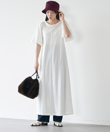 earth music&ecology | 袖バルーンカットソーワンピース(ワンピース)
