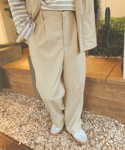 Ambre Neige（アンブルネージュ）の「【ユニセックス】ストレートパンツ／WEB/EC限定商品（その他パンツ・レディース・ベージュ/アイボリー・MEDIUM/LARGE）」の15枚目の写真