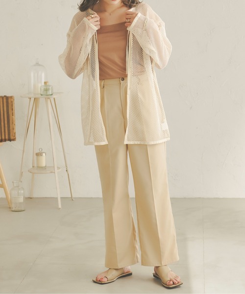 Ambre Neige（アンブルネージュ）の「【ユニセックス】ストレートパンツ／WEB/EC限定商品（その他パンツ・レディース・ベージュ/アイボリー・MEDIUM/LARGE）」の13枚目の写真