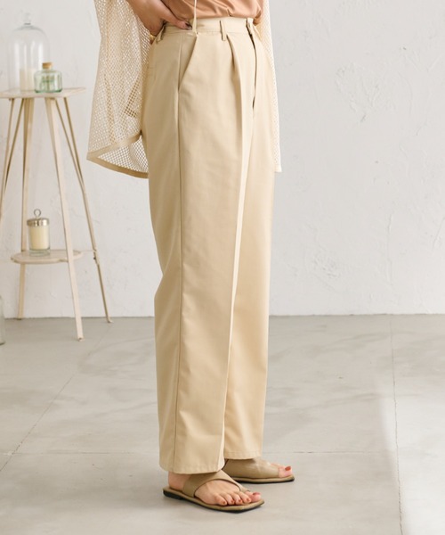 Ambre Neige（アンブルネージュ）の「【ユニセックス】ストレートパンツ／WEB/EC限定商品（その他パンツ・レディース・ベージュ/アイボリー・MEDIUM/LARGE）」の12枚目の写真