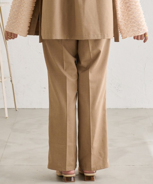 Ambre Neige（アンブルネージュ）の「【ユニセックス】ストレートパンツ／WEB/EC限定商品（その他パンツ・レディース・ベージュ/アイボリー・MEDIUM/LARGE）」の10枚目の写真