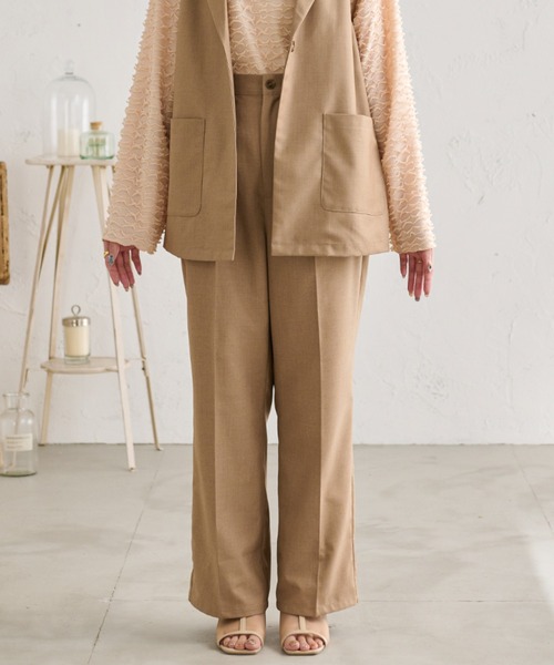 Ambre Neige（アンブルネージュ）の「【ユニセックス】ストレートパンツ／WEB/EC限定商品（その他パンツ・レディース・ベージュ/アイボリー・MEDIUM/LARGE）」の17枚目の写真