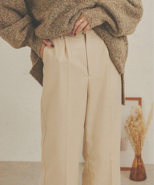 Ambre Neige（アンブルネージュ）の「【ユニセックス】ストレートパンツ／WEB/EC限定商品（その他パンツ・レディース・ベージュ/アイボリー・MEDIUM/LARGE）」の22枚目の写真