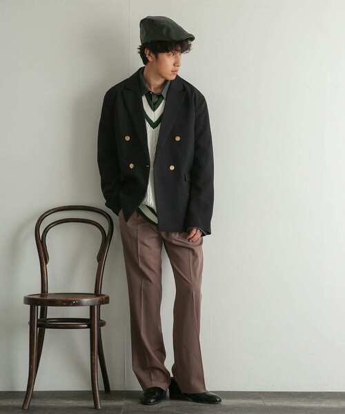 SENSE OF PLACE by URBAN RESEARCH（センスオブプレイスバイアーバンリサーチ）の「フェイクレザーハンチング（ハンチング/ベレー帽・メンズ・ブラック・ONE）」の2枚目の写真