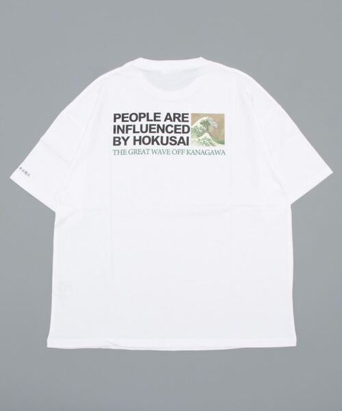 BENCH'S SELECT（ベンチセレクト）の「HOKUSAI TEEー葛飾北斎『冨嶽三十六景』（Tシャツ/カットソー・メンズ・ブラック/ホワイト・SMALL/X-LARGE/MEDIUM/LARGE）」の4枚目の写真