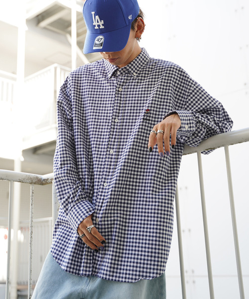 VENCEEXCHANGE(ヴァンスエクスチェンジ)の「Red Cap Girl レッドキャップガール ワンポイント刺繍シャツ(シャツ/ブラウス・メンズ・ホワイト/ブラック/ダークグレー/グリーン/ブルー/ネイビー/ブルー系その他/スカイブルー/イエロー/その他・M/L)」の8枚目の写真