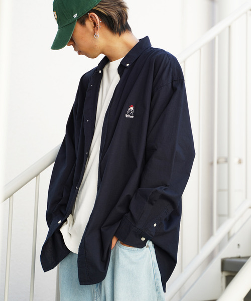 VENCEEXCHANGE(ヴァンスエクスチェンジ)の「Red Cap Girl レッドキャップガール ワンポイント刺繍シャツ(シャツ/ブラウス・メンズ・ホワイト/ブラック/ダークグレー/グリーン/ブルー/ネイビー/ブルー系その他/スカイブルー/イエロー/その他・M/L)」の6枚目の写真