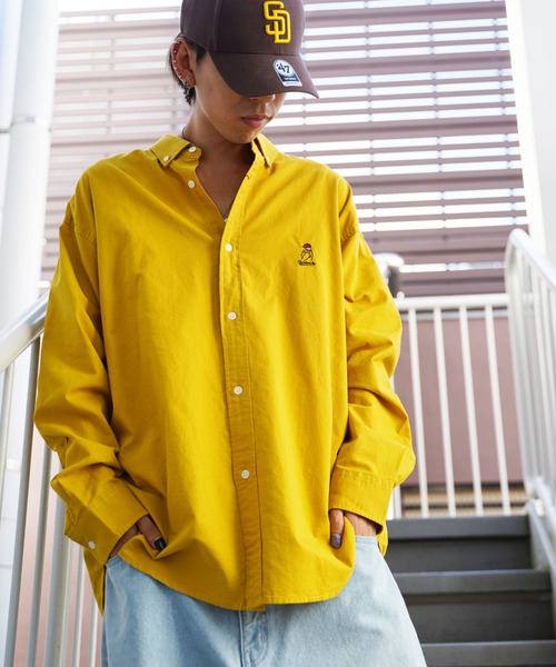 VENCEEXCHANGE(ヴァンスエクスチェンジ)の「Red Cap Girl レッドキャップガール ワンポイント刺繍シャツ(シャツ/ブラウス・メンズ・ホワイト/ブラック/ダークグレー/グリーン/ブルー/ネイビー/ブルー系その他/スカイブルー/イエロー/その他・M/L)」の9枚目の写真