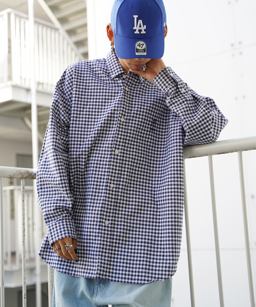 VENCEEXCHANGE(ヴァンスエクスチェンジ)の「Red Cap Girl レッドキャップガール ワンポイント刺繍シャツ(シャツ/ブラウス・メンズ・ホワイト/ブラック/ダークグレー/グリーン/ブルー/ネイビー/ブルー系その他/スカイブルー/イエロー/その他・M/L)」の21枚目の写真