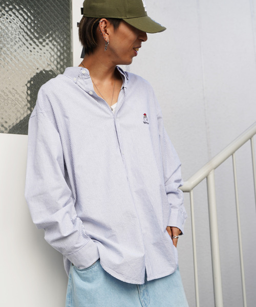 VENCEEXCHANGE(ヴァンスエクスチェンジ)の「Red Cap Girl レッドキャップガール ワンポイント刺繍シャツ(シャツ/ブラウス・メンズ・ホワイト/ブラック/ダークグレー/グリーン/ブルー/ネイビー/ブルー系その他/スカイブルー/イエロー/その他・M/L)」の12枚目の写真