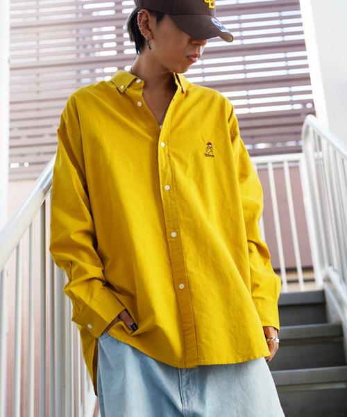 VENCEEXCHANGE(ヴァンスエクスチェンジ)の「Red Cap Girl レッドキャップガール ワンポイント刺繍シャツ(シャツ/ブラウス・メンズ・ホワイト/ブラック/ダークグレー/グリーン/ブルー/ネイビー/ブルー系その他/スカイブルー/イエロー/その他・M/L)」の16枚目の写真