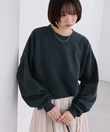 ヘビーウェイト裏起毛スーパービッグシルエットカラープルオーバースウェットダークネイビー