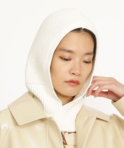 Ray BEAMS（レイビームス）の「Ray BEAMS / バラクラバ（ニットキャップ/ビーニー・レディース・ブラック/オフホワイト・ONE SIZE）」の6枚目の写真