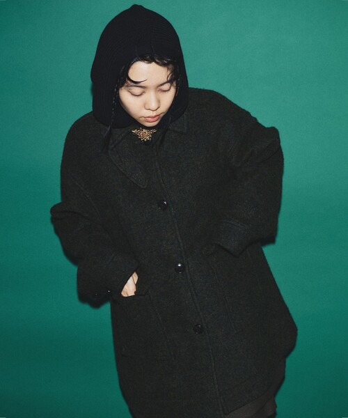 Ray BEAMS（レイビームス）の「Ray BEAMS / バラクラバ（ニットキャップ/ビーニー・レディース・ブラック/オフホワイト・ONE SIZE）」の8枚目の写真