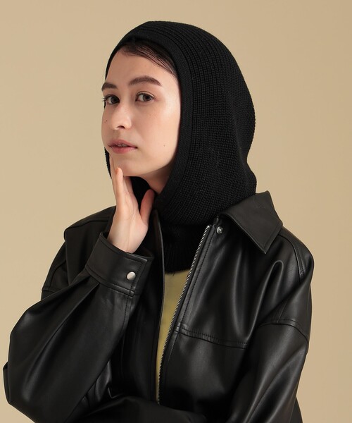 Ray BEAMS（レイビームス）の「Ray BEAMS / バラクラバ（ニットキャップ/ビーニー・レディース・ブラック/オフホワイト・ONE SIZE）」の7枚目の写真