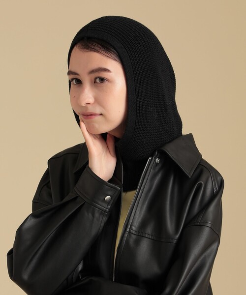 Ray BEAMS（レイビームス）の「Ray BEAMS / バラクラバ（ニットキャップ/ビーニー・レディース・ブラック/オフホワイト・ONE SIZE）」の13枚目の写真