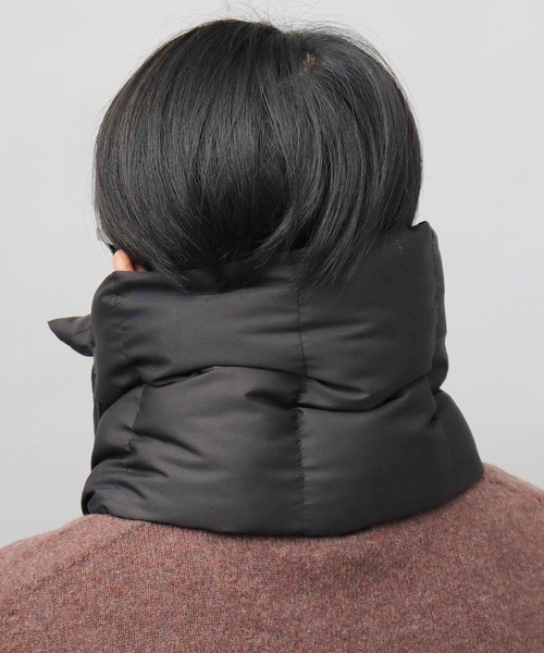 glabella（グラベラ）の「撥水ポリエステル 中綿 ボリューム ネックウォーマー / ダウンネックウォーマー（ネックウォーマー/スヌード・メンズ・ブラック/グレー/カーキ・FREE）」の7枚目の写真